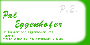 pal eggenhofer business card